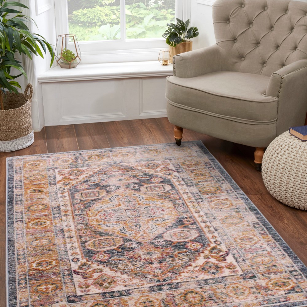 Nova 8879 Traditional Rug in Blue